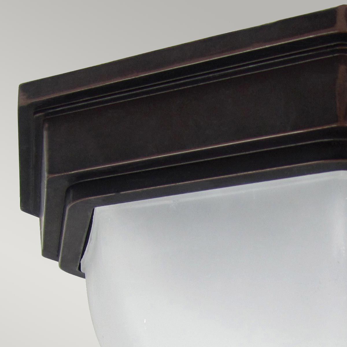 Fairford 1 Light Flush Lantern Old Bronze