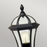 Ledbury 1 Light Pedestal Lantern Black