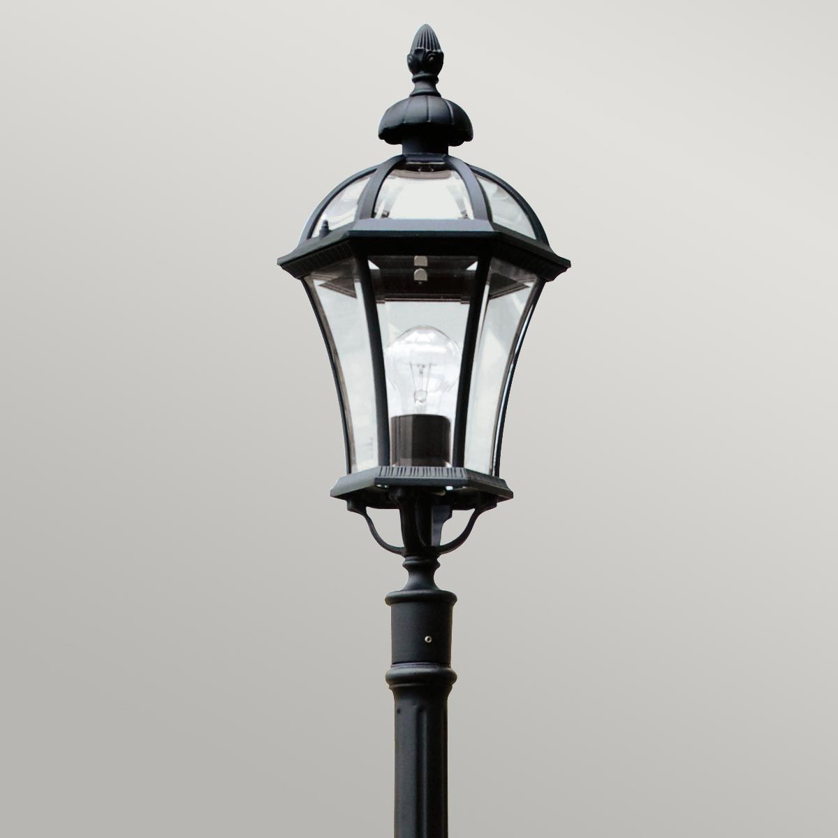 Ledbury 1 Light Lamp Post Black