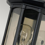 Newbury 1 Light Half Lantern Black