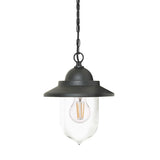 Sandown 1 Light Chain Lantern Black