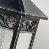 Winchcombe 1 Light Wall Lantern Black/Silver