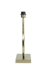 Elegant Light Gold Lamp Base with Textured Design - 30x13x37 cm