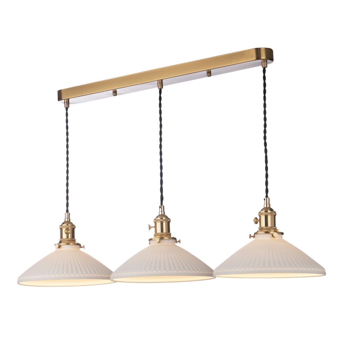 Accessories Easy Fit White Shallow Ceramic Shade 23cm