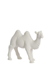 Desert Elegance: Cream Matte Camel Sculpture 31.5x11.5x24 cm