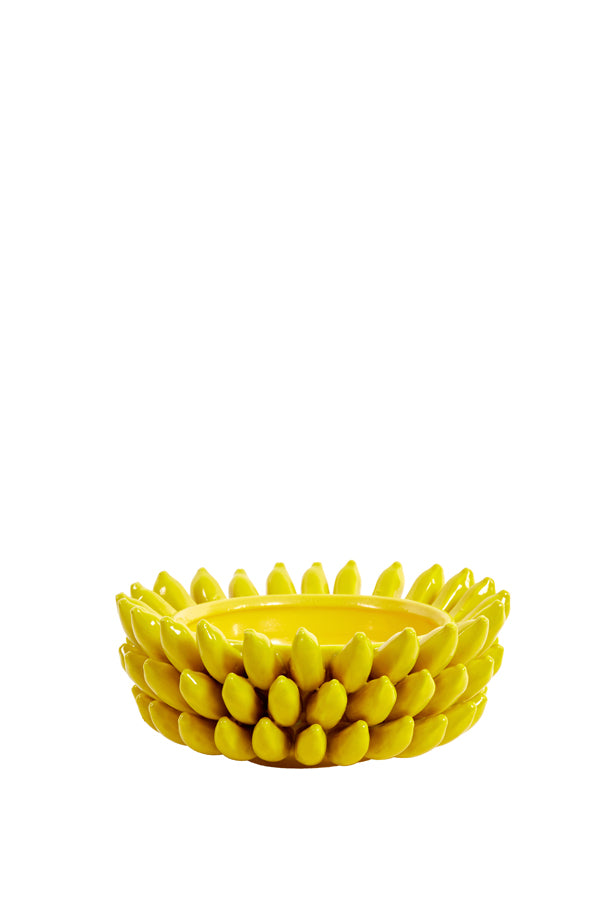 Sunshine Yellow Ceramic Serving Bowl 34x15 cm