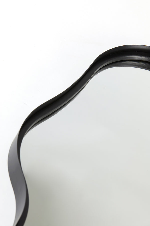 Levu Matte Black Wall-Mounted Mirror 39x4x59 cm