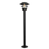 Helsingor Coastal Bollard Lantern - Black Finish