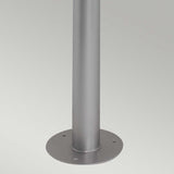 Helsingor Silver Outdoor Bollard Lantern - Sleek Stainless Steel Design