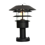 Helsingor Coastal Pedestal Lantern - Black
