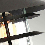 Helsingor Coastal Pedestal Lantern - Black