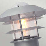 Helsingor Coastal Pedestal Lantern in Stainless Steel Finish