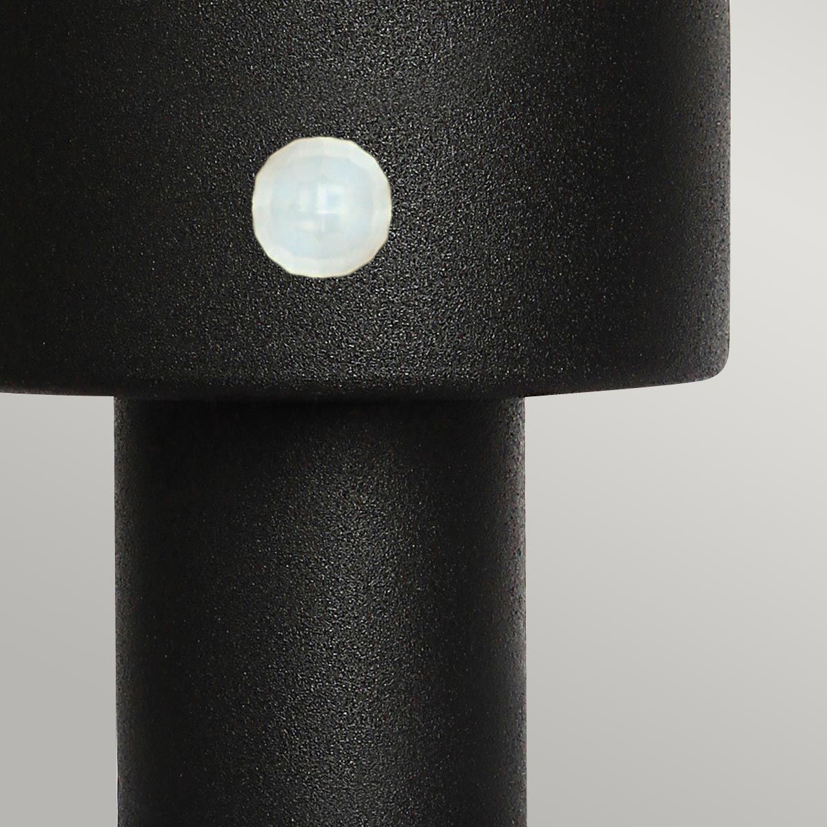 Helsingor 1 Light PIR Pedestal Lantern Black