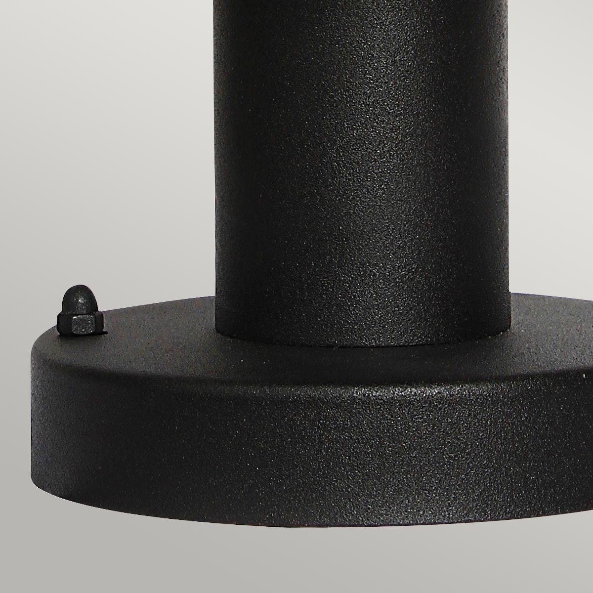 Helsingor 1 Light PIR Pedestal Lantern Black
