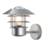 Helsingor Coastal Wall Lantern in Silver Finish