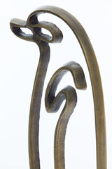 Elegant Bronze Penguin Sculpture on Base - 18x8x47 cm