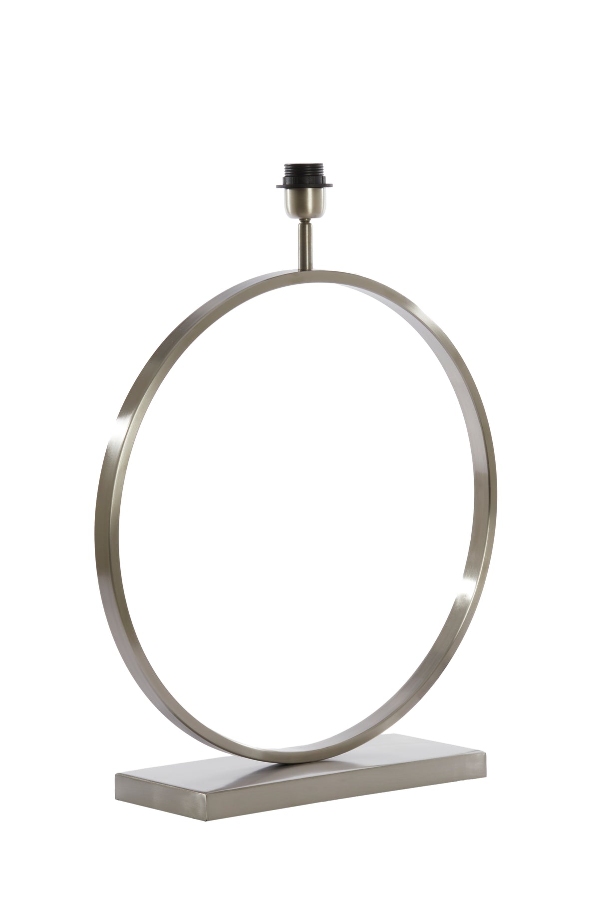 Elegant Satin Nickel Lamp Base, 50x15x57 cm - Liva Collection