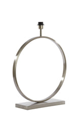 Elegant Satin Nickel Lamp Base, 50x15x57 cm - Liva Collection