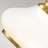 Ainsley Brass Elegance: 1-Light Wall Sconce