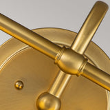 Ainsley Dual Light Fixture in Brushed Brass Finish