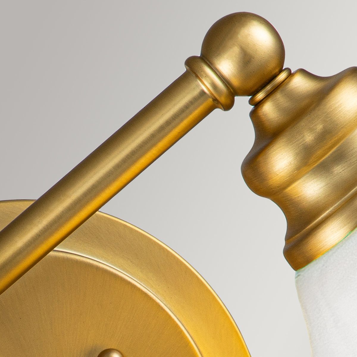 Ainsley Dual Light Fixture in Brushed Brass Finish