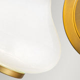 Ainsley Dual Light Fixture in Brushed Brass Finish