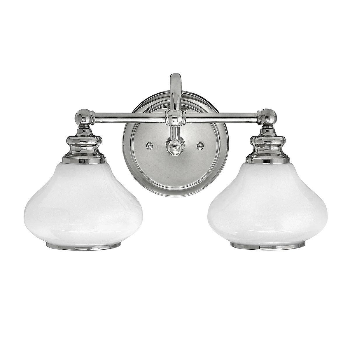 Ainsley Dual-LED Chrome Bathroom Wall Sconce