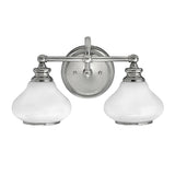 Ainsley Dual-LED Chrome Bathroom Wall Sconce