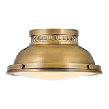 Amelia 2lt Flush Light Heritage Brass