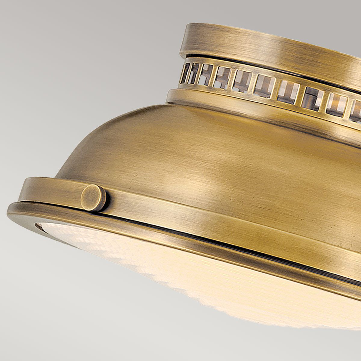 Amelia 2lt Flush Light Heritage Brass