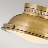 Amelia 2lt Flush Light Heritage Brass