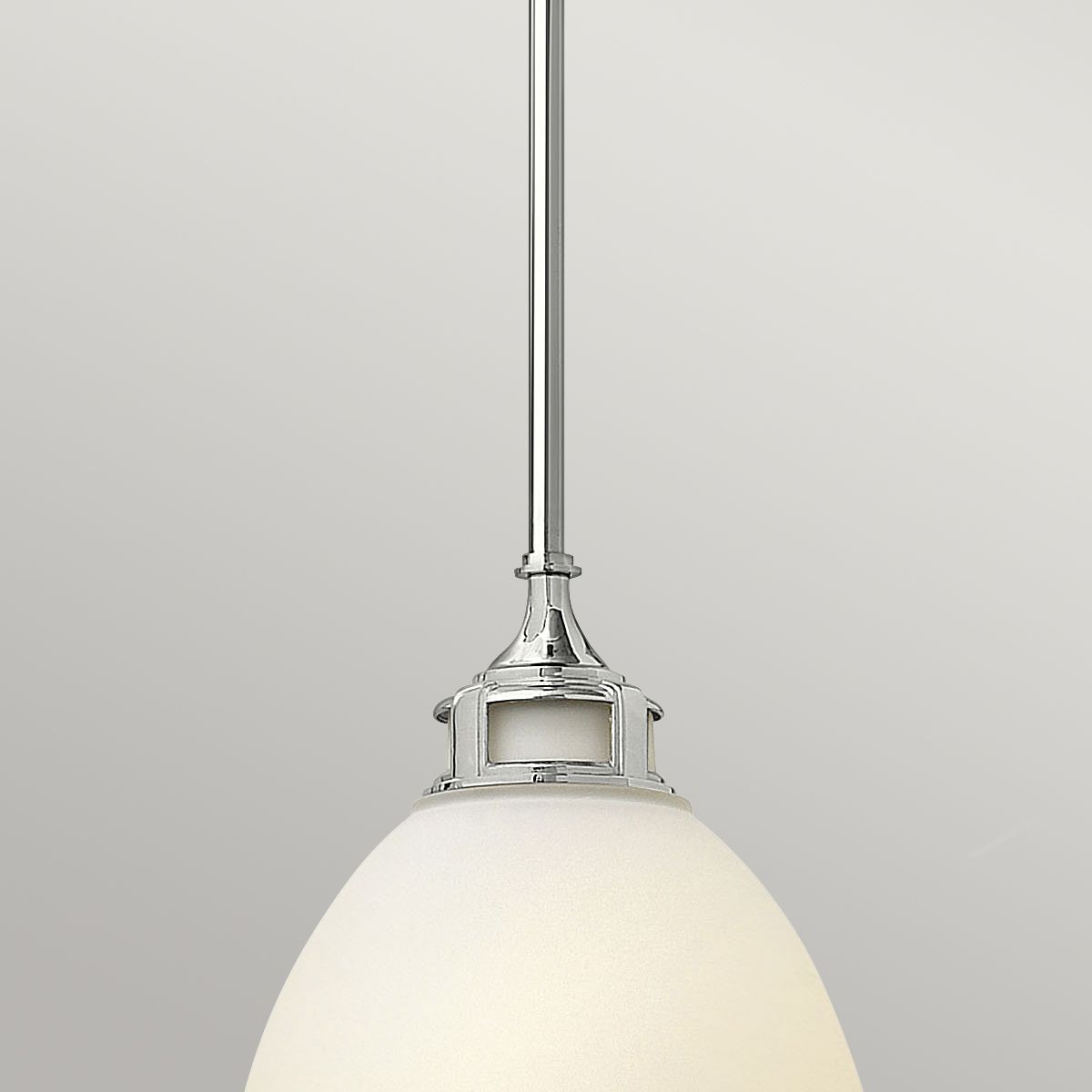 Amelia Frost Medium Chrome Pendant Light