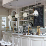 Amelia Frost Medium Chrome Pendant Light