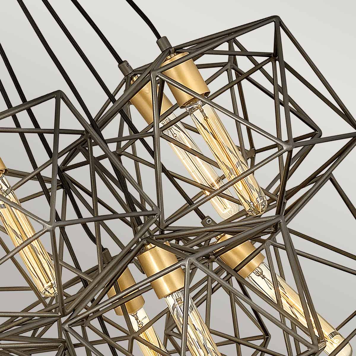 Astrid Geometric Elegance 11-Light Pendant Cluster