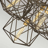 Astrid Geometric Elegance 11-Light Pendant Cluster