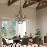 Astrid Geometric Elegance 11-Light Pendant Cluster
