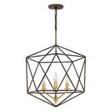 Astrid Geometric Bronze Pendant Light Fixture
