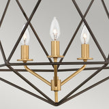 Astrid Geometric Bronze Pendant Light Fixture