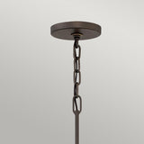 Astrid Modern Geometric Matte Bronze 5-Light Chandelier