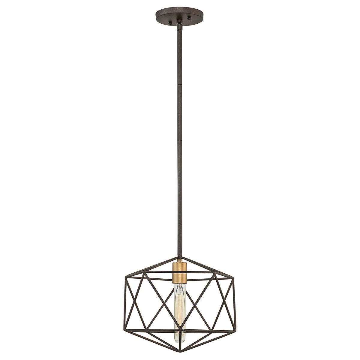 Astrid Geometric Bronze Pendant Light