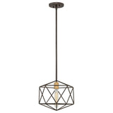 Astrid Geometric Bronze Pendant Light