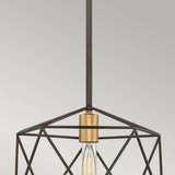 Astrid Geometric Bronze Pendant Light