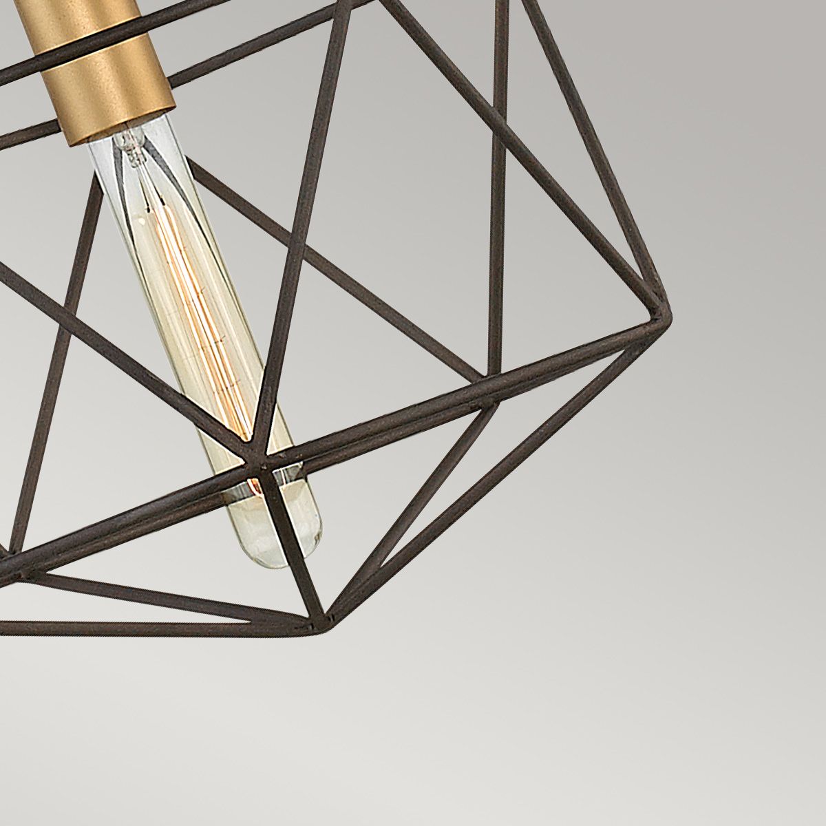 Astrid Geometric Bronze Pendant Light