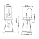 Bainbridge Medium Wall Lantern - Elegant Exterior Light