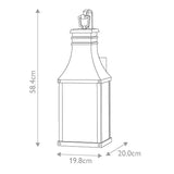 Beacon Hill 2lt Medium Wall Lantern Museum Black
