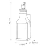 Beacon Hill 1lt Small Wall Lantern Museum Black