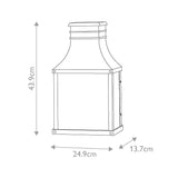 Beacon Hill 2lt Half Wall Lantern Museum Black