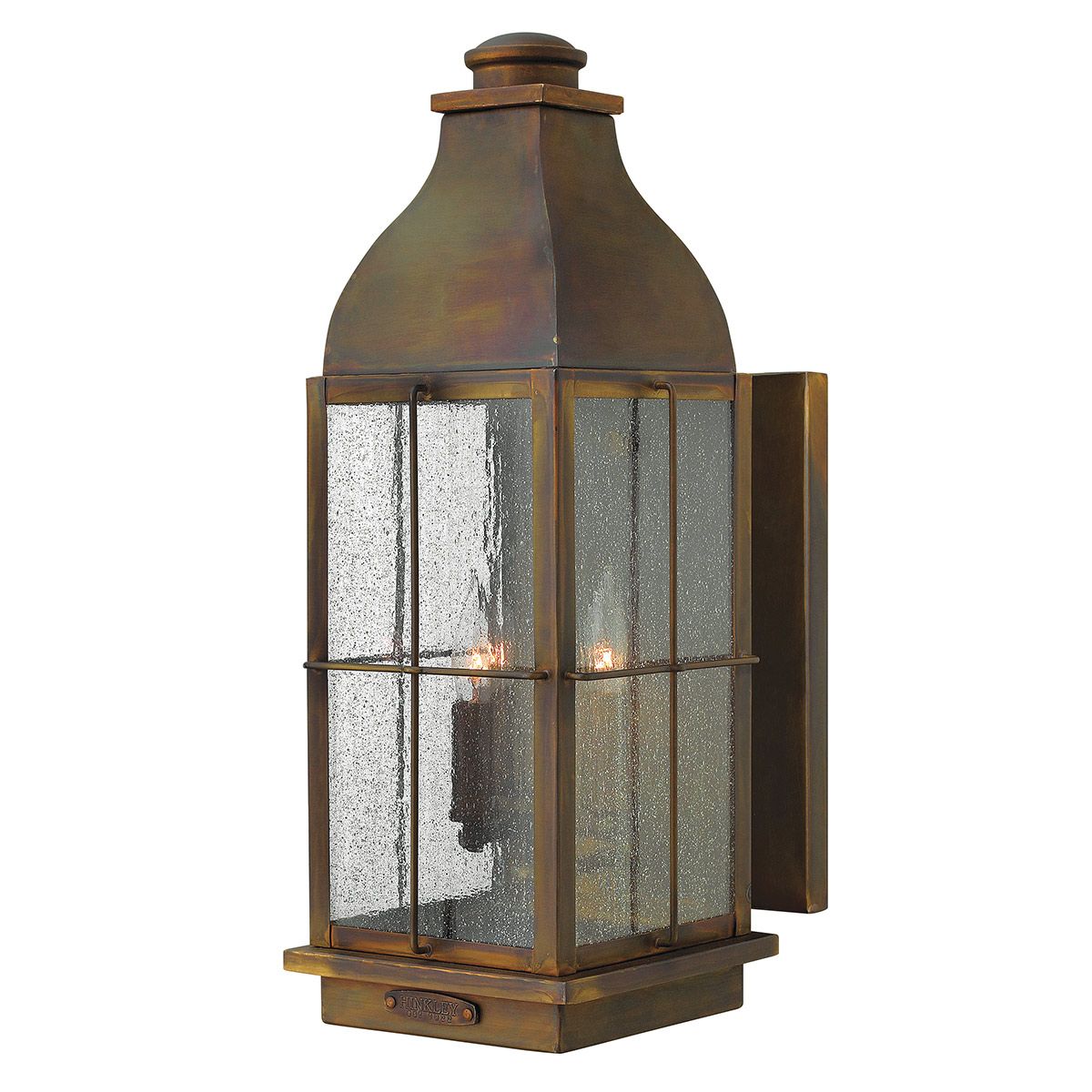 Vintage Nautical 3-Light Wall Lantern in Sienna Finish