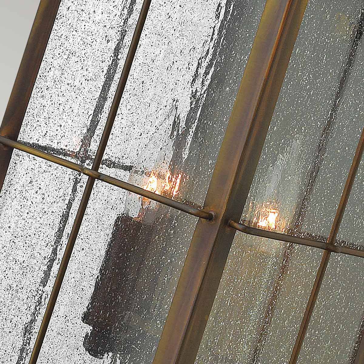 Vintage Nautical 3-Light Wall Lantern in Sienna Finish