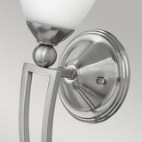 Elegant Bolla Modern Wall Sconce in Brushed Nickel